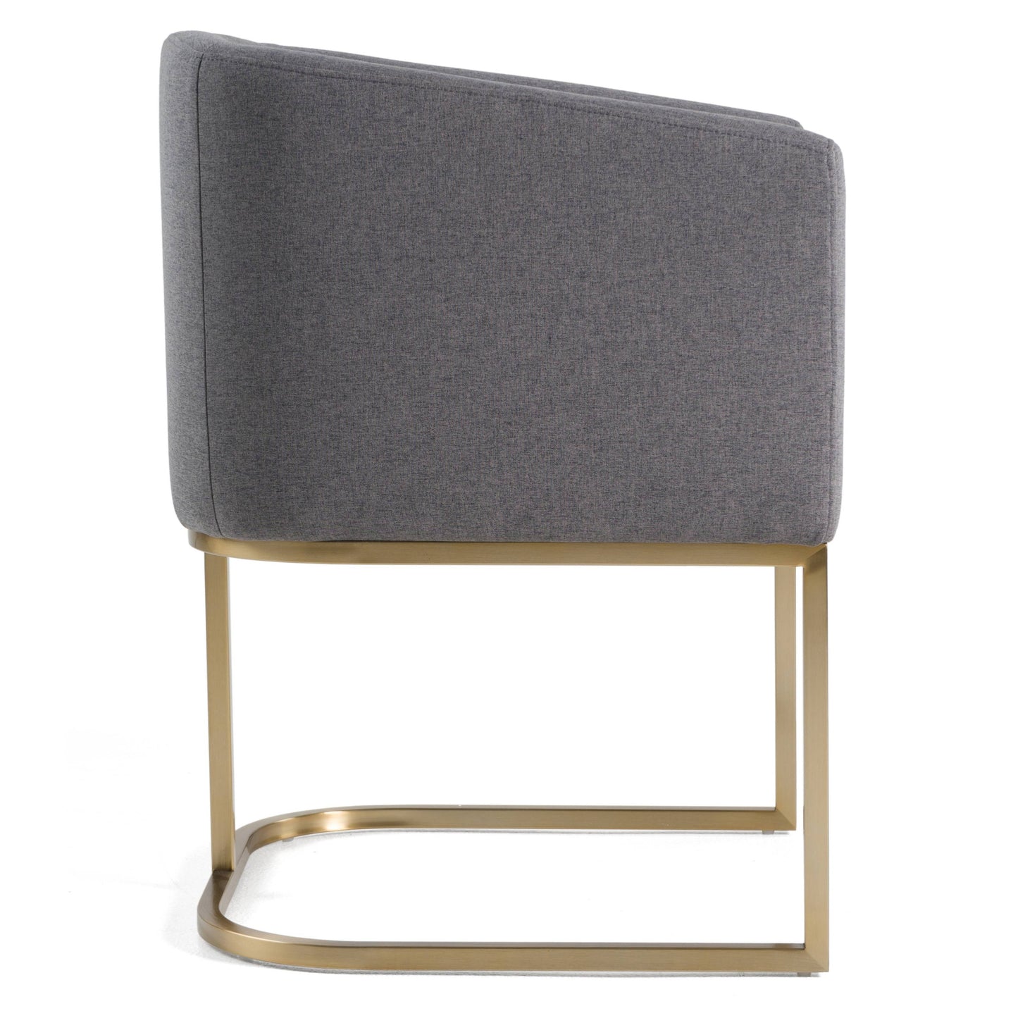Modrest Yukon Modern Dark Grey Fabric Dining Chair