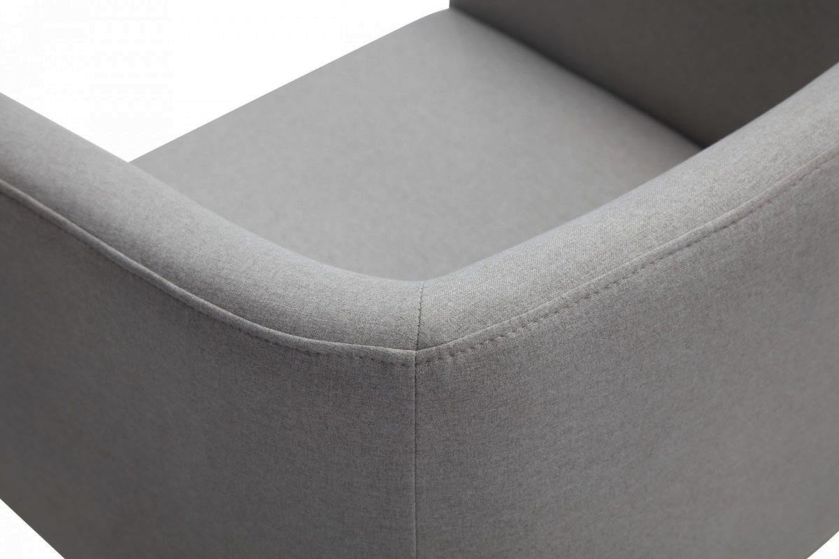 Modrest Yukon Modern Medium Grey Fabric and Antique Brass Dining Chair