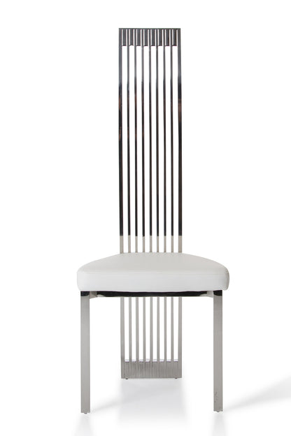 Modrest Elise Modern White Leatherette Dining Chair