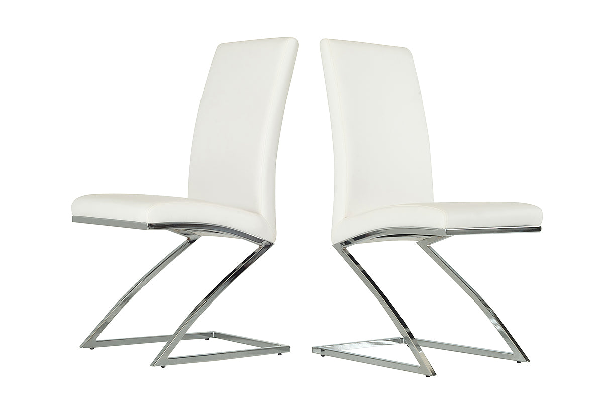 Angora Modern White Dining Chair
