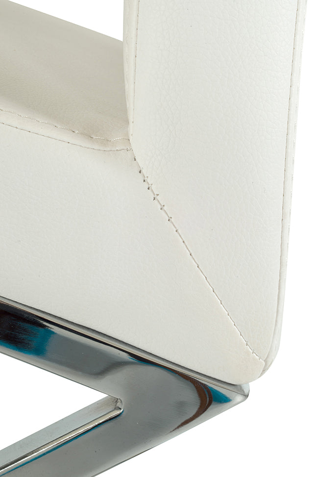 Angora Modern White Dining Chair