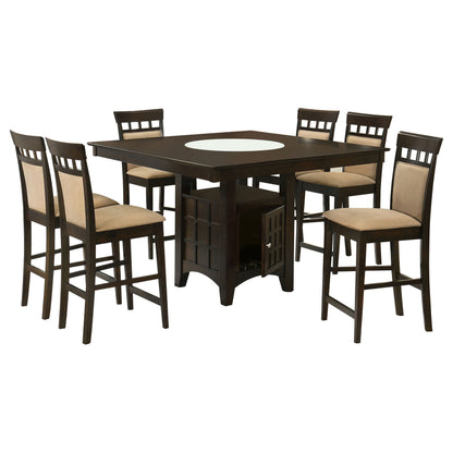 Gabriel 7-piece Square Counter Height Dining Set Cappuccino