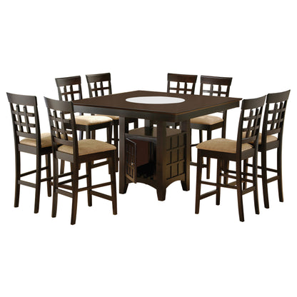 Gabriel 9-piece Square Counter Height Dining Set Cappuccino
