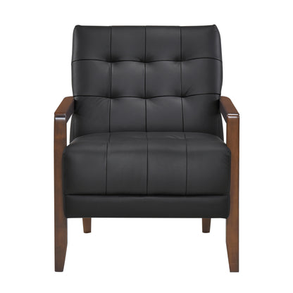 Homelegance Crafton Accent Chair in Black Upholstery 1010BLK-1