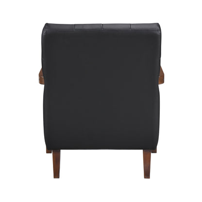 Homelegance Crafton Accent Chair in Black Upholstery 1010BLK-1
