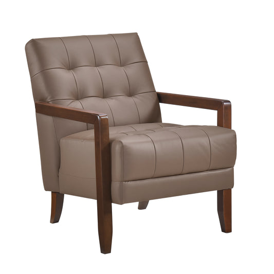 Homelegance Crafton Accent Chair in Rich Brown Upholstery 1010BRW-1