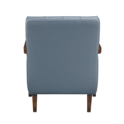 Homelegance Crafton Accent Chair in Blue Fabric with Stylish Design 1010BUE-1