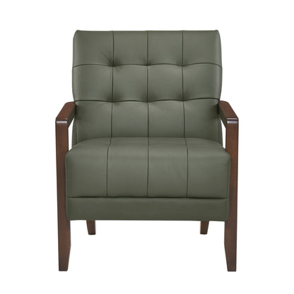 Homelegance Crafton Accent Chair in Green Velvet Upholstery 1010GRN-1
