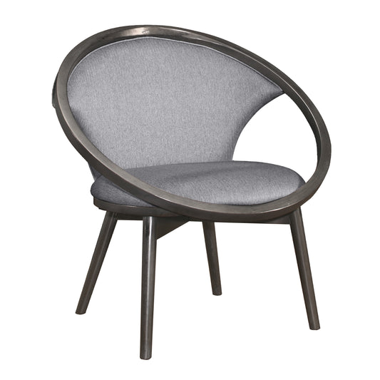 Homelegance Lowery Accent Chair in Gray Tweed Herringbone Fabric 1033F1S
