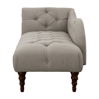 Homelegance Blue Hill Chaises in Brown Textured Fabric with Button Tufting 1044BR-5