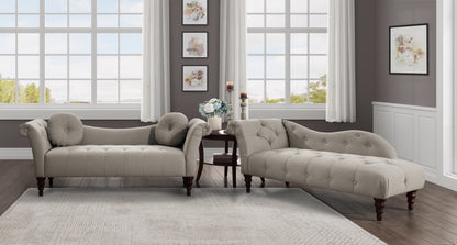 Homelegance Adira Brown Textured Sectional Sofa with Button Tufting 1045BR-3