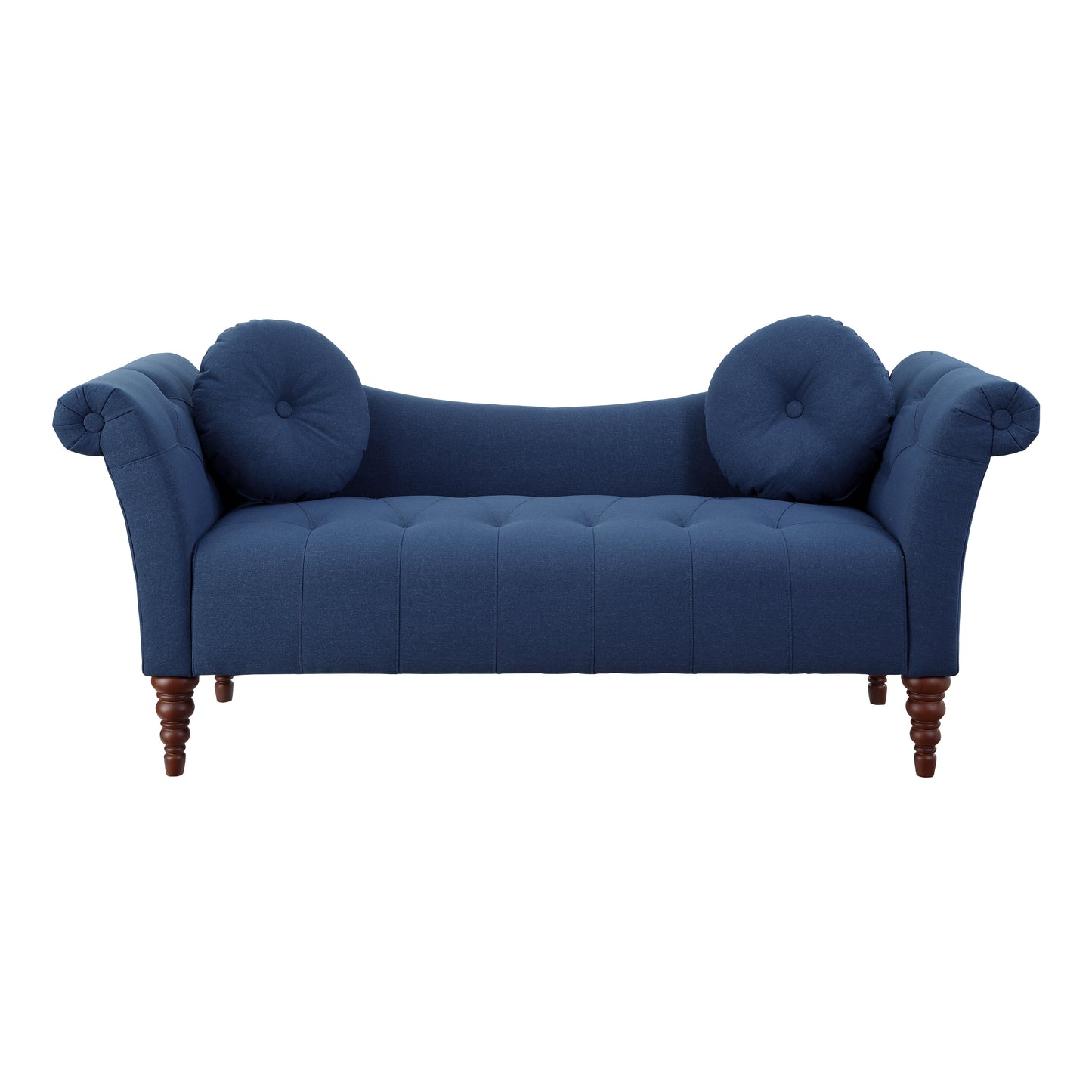 Homelegance Adira Blue Textured Sofa with Button Tufting and Rolled Arms 1045BU-3