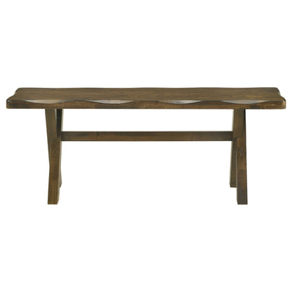 Alston Wood Dining Bench Knotty Nutmeg
