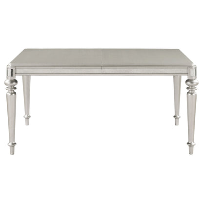 Bling Game 86-inch Extension Dining Table Metallic Platinum