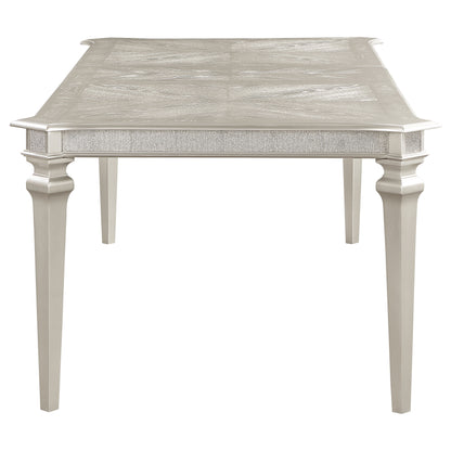 Evangeline 96-inch Extension Leaf Dining Table Silver Oak