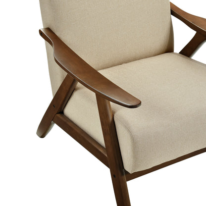 Homelegance Kalmar Accent Chair in Light Brown Textured Fabric 1077BR-1