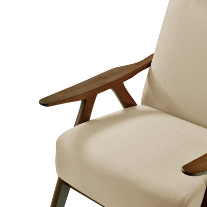Homelegance Kalmar Accent Chair in Light Brown Textured Fabric 1077BR-1