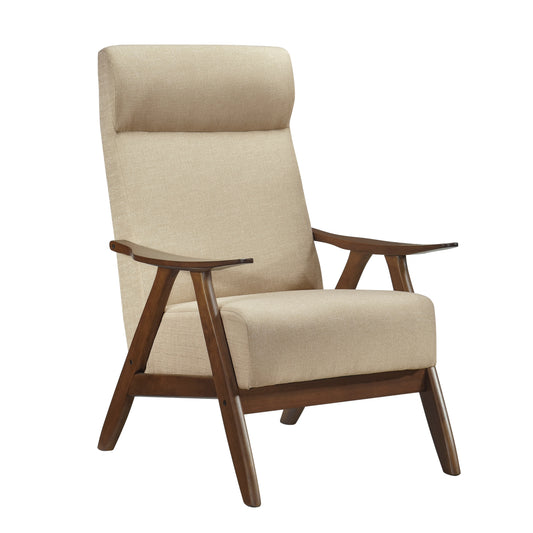 Homelegance Kalmar Accent Chair in Light Brown Textured Fabric 1077BR-1