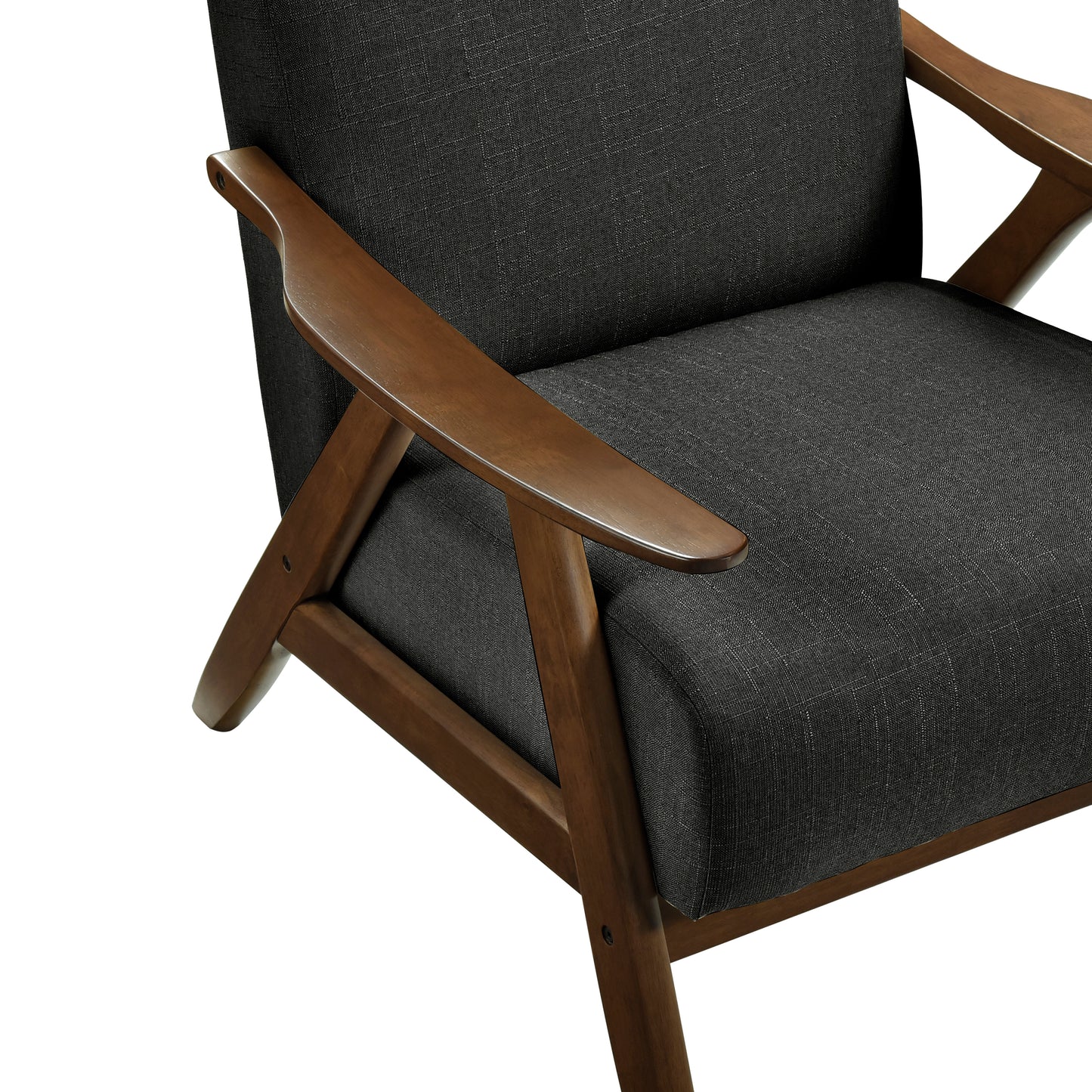 Homelegance Kalmar Accent Chair in Dark Gray Textured Fabric 1077DG-1