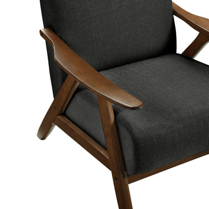 Homelegance Kalmar Accent Chair in Dark Gray Textured Fabric 1077DG-1