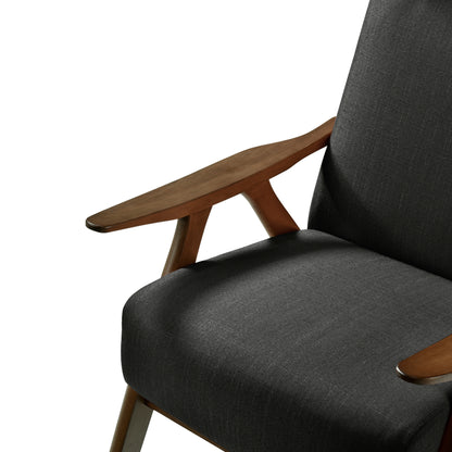 Homelegance Kalmar Accent Chair in Dark Gray Textured Fabric 1077DG-1