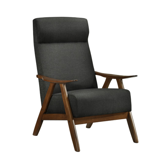Homelegance Kalmar Accent Chair in Dark Gray Textured Fabric 1077DG-1