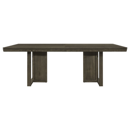 Kelly 9-piece Rectangular Dining Table Set Dark Grey