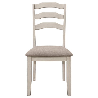 Ronnie 7-piece Rectangular Dining Table Set Rustic Cream