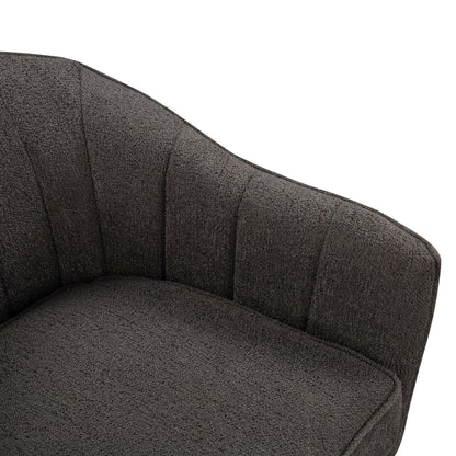 Homelegance Cutler Accent Chair in Charcoal Textured Fabric 1081CC-1
