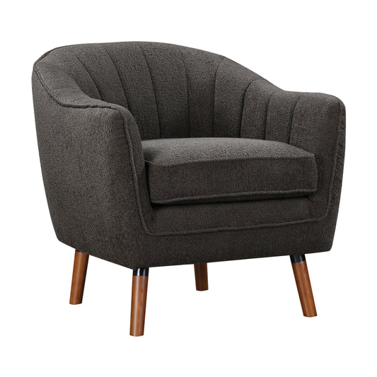 Homelegance Cutler Accent Chair in Charcoal Textured Fabric 1081CC-1