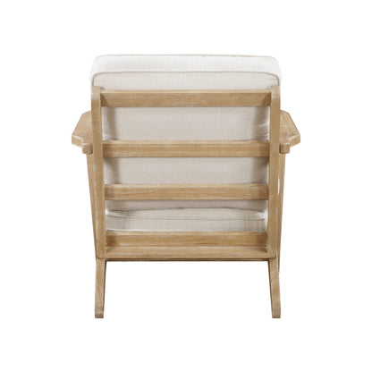 Homelegance Chandler Accent Chair in Wire Brushed Antique Natural Finish 1082BE-1