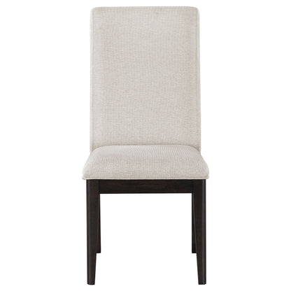 Hathaway Upholstered Dining Side Chair Cream (Set of 2)