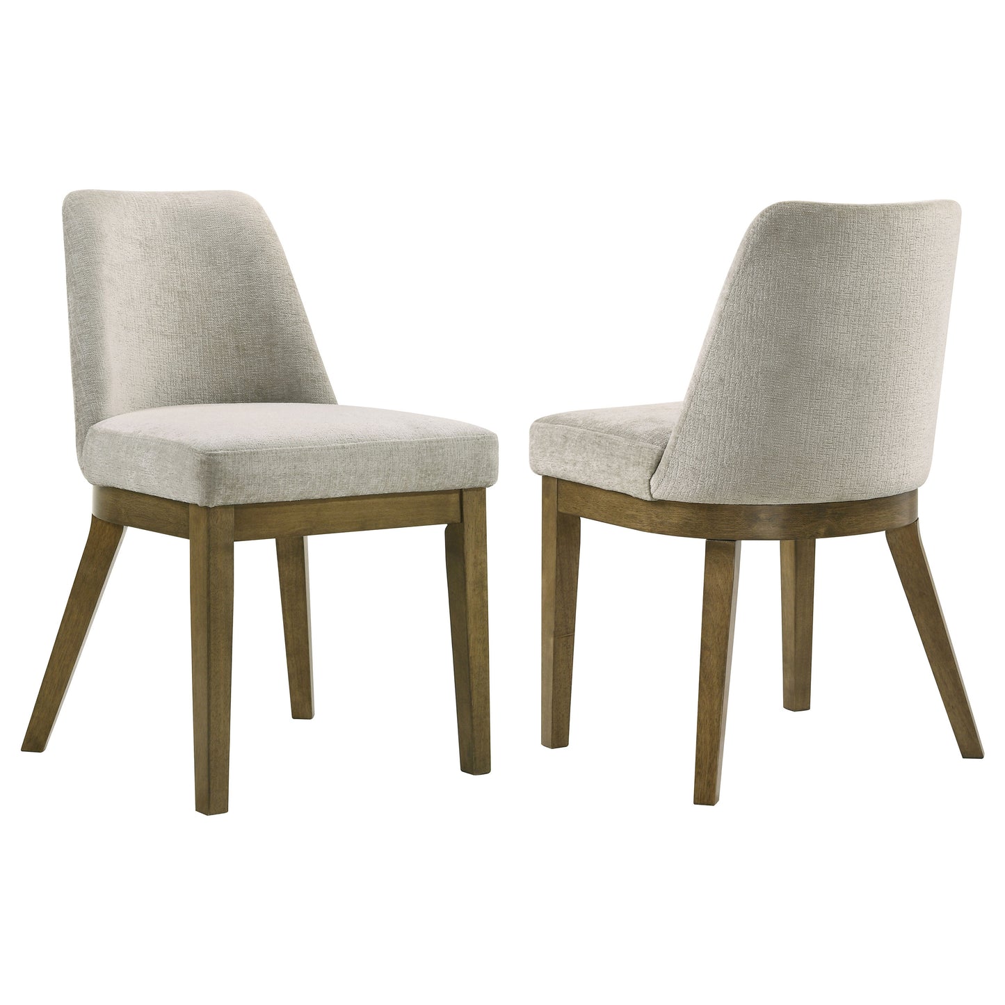 Castlewood Upholstered Dining Chair Brown Oak (Set of 2)