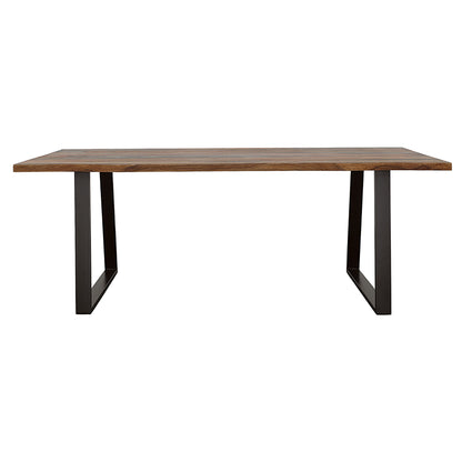 Ditman 80-inch Live Edge Dining Table Grey Sheesham