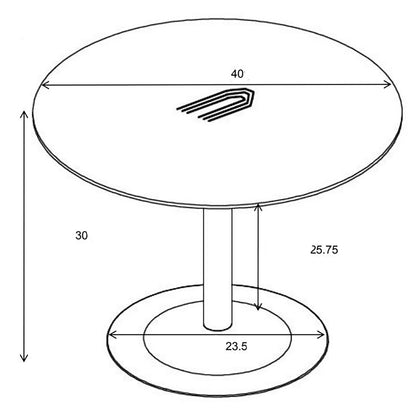 Cora Round 40-inch Wood Top Dining Table Brown Walnut