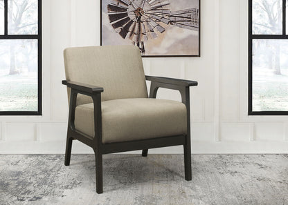 Homelegance Ocala Accent Chair in Light Brown Textured Fabric 1103BR-1