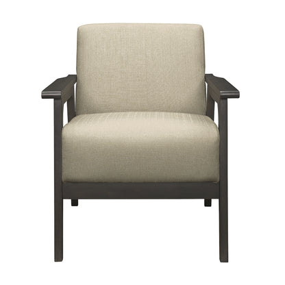 Homelegance Ocala Accent Chair in Light Brown Textured Fabric 1103BR-1