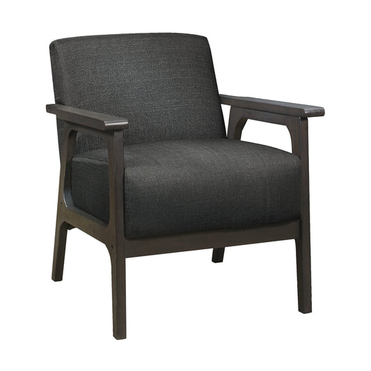 Homelegance Ocala Accent Chair in Dark Gray Textured Fabric 1103DG-1
