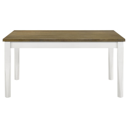 Appleton Rectangular 59-inch Dining Table Brown Brushed