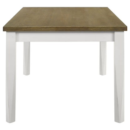 Appleton Rectangular 59-inch Dining Table Brown Brushed