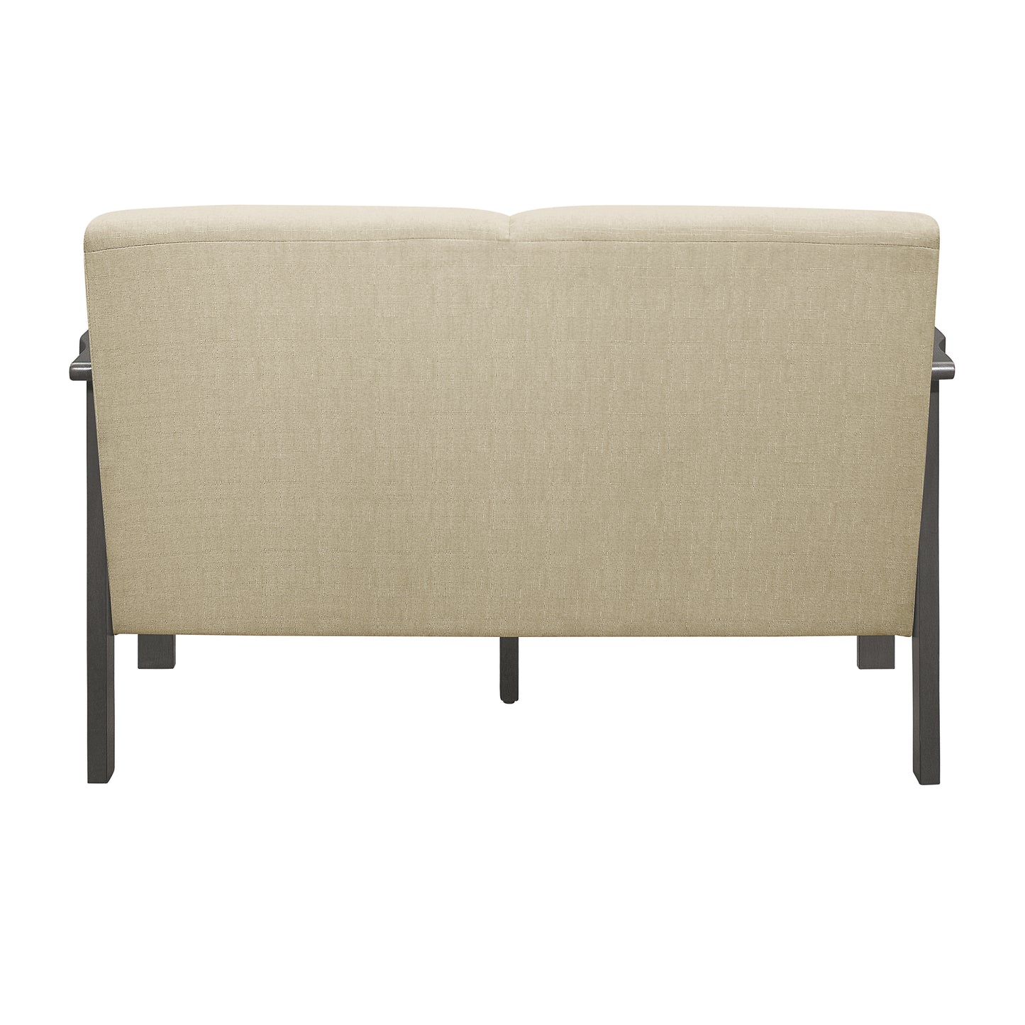 Homelegance Lewiston Loveseat in Light Brown Textured Fabric 1104BR-2
