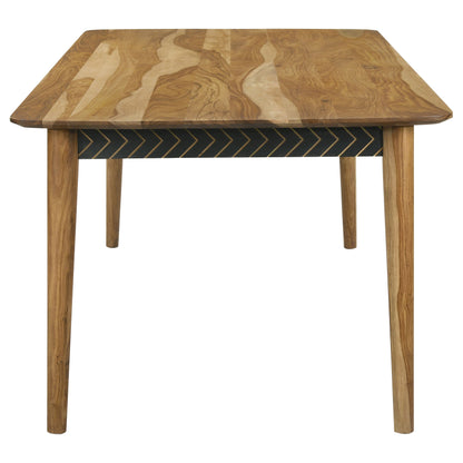 Partridge Rectangular 80-inch Dining Table Natural Sheesham