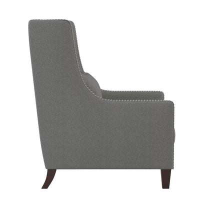 Homelegance Keller Accent Chair in Light Gray Textured Fabric 1114GY-1