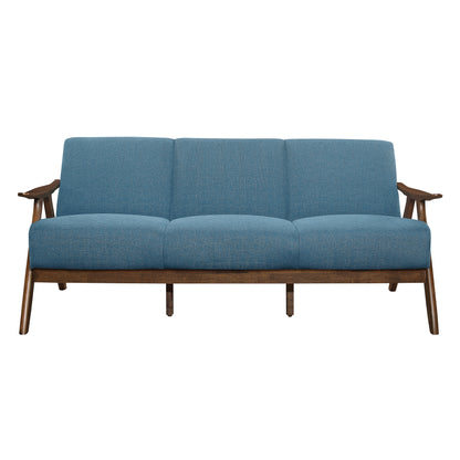 Homelegance Damala Sectional Sofa in Rich Blue Upholstery 1138BU-3