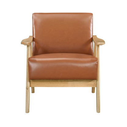 Homelegance Accent Chair in Brown Fabric with Stylish Design 1138NABRPU-1