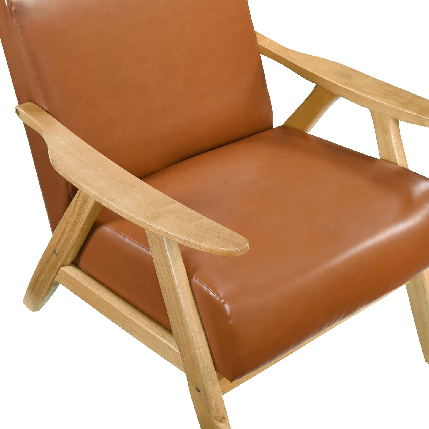 Homelegance Accent Chair in Brown Fabric with Stylish Design 1138NABRPU-1