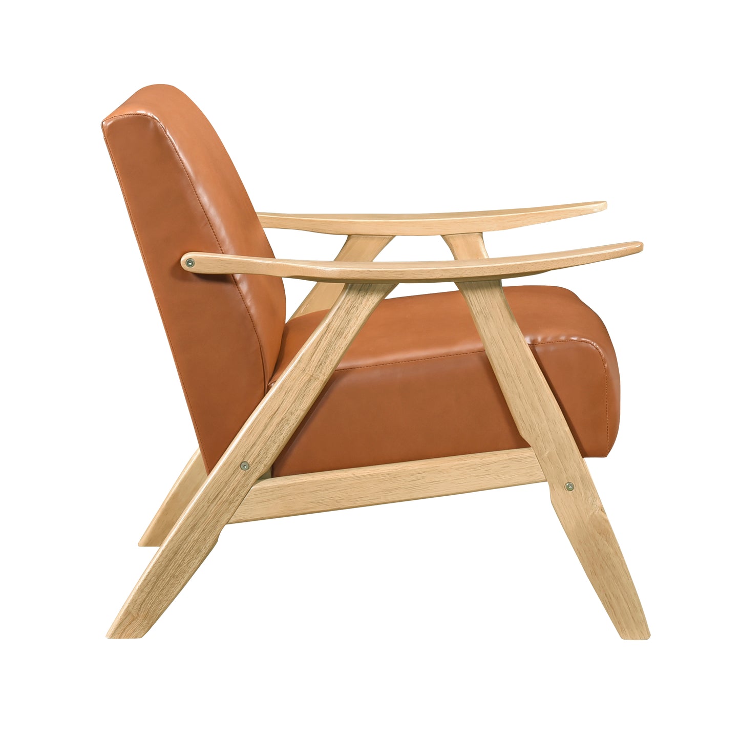 Homelegance Accent Chair in Brown Fabric with Stylish Design 1138NABRPU-1