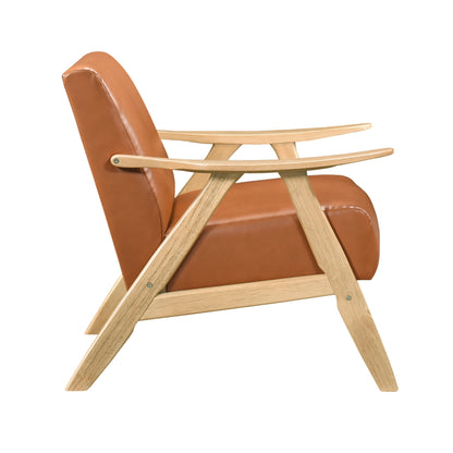 Homelegance Accent Chair in Brown Fabric with Stylish Design 1138NABRPU-1