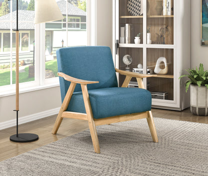 Homelegance Accent Chair in Rich Brown Fabric with Elegant Design 1138NABU-1