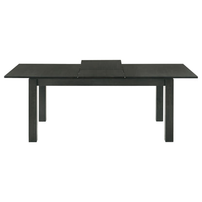 Jakob 7-piece Rectangular Extension Leaf Dining Set Black